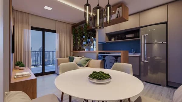 Apartamento 48m² no Elos Barueri – 1 Dormitório e Sala em Dois Ambientes