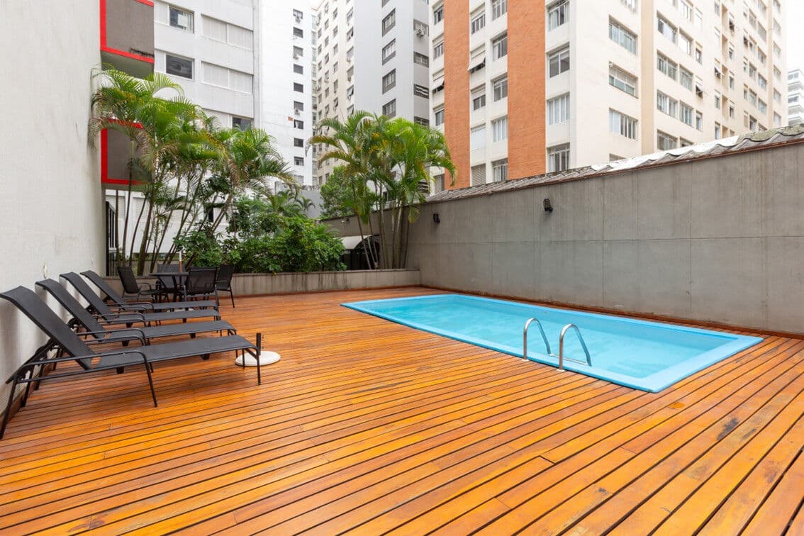 Flat para venda em Cerqueira César com 1 quarto , 27m² : CLUXA