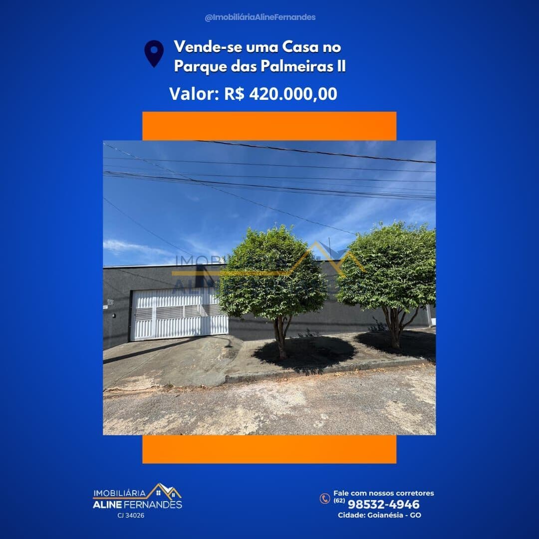 Casa em Goianésia - Residencial Parque das Palmeiras II