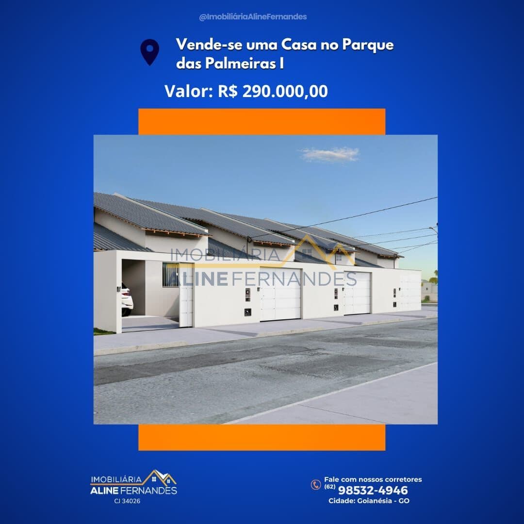 Casa em Goianésia - Residencial Parque das Palmeiras