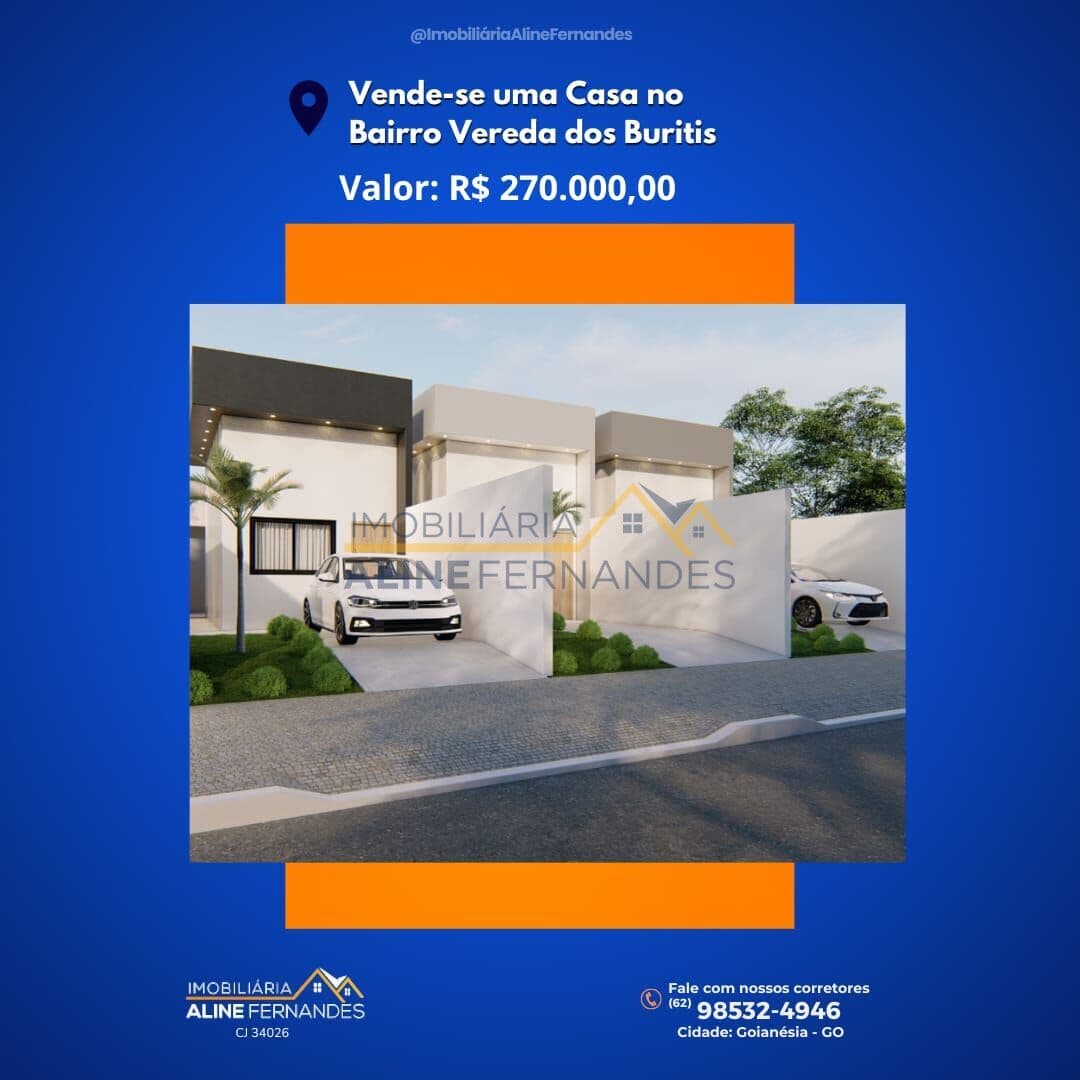 Casa em Goianésia - Residencial Vereda dos Buritis