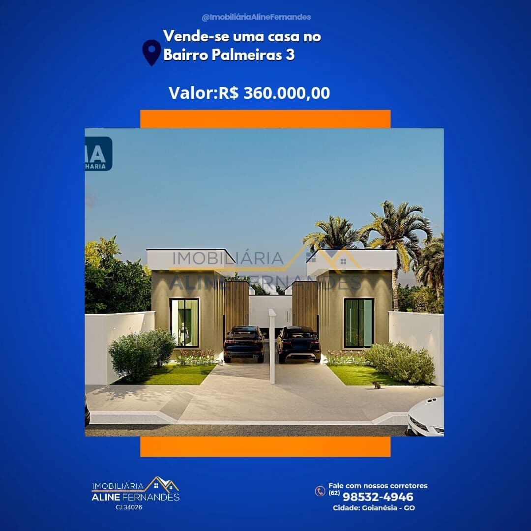 Casa em Goianésia - Residencial Parque das Palmeiras III