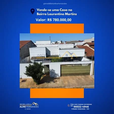 Casa em Goianésia - Residencial Laurentino Martins
