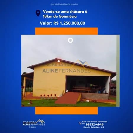 Fazenda/Sítios/Chácaras em Goianésia - Área Rural de Goianésia