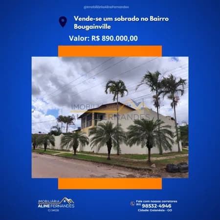 Sobrado em Goianésia - Residencial Bougainville