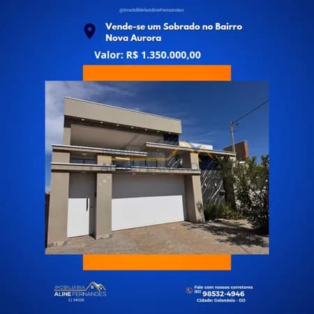 Sobrado em Goianésia - Vila Nova Aurora III