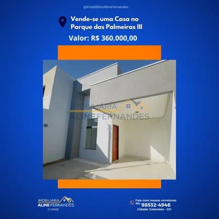 Casa em Goianésia - Residencial Parque das Palmeiras III