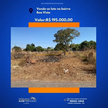 Lote/Terreno em Goianésia - Boa Vista