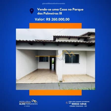 Casa em Goianésia - Residencial Parque das Palmeiras III