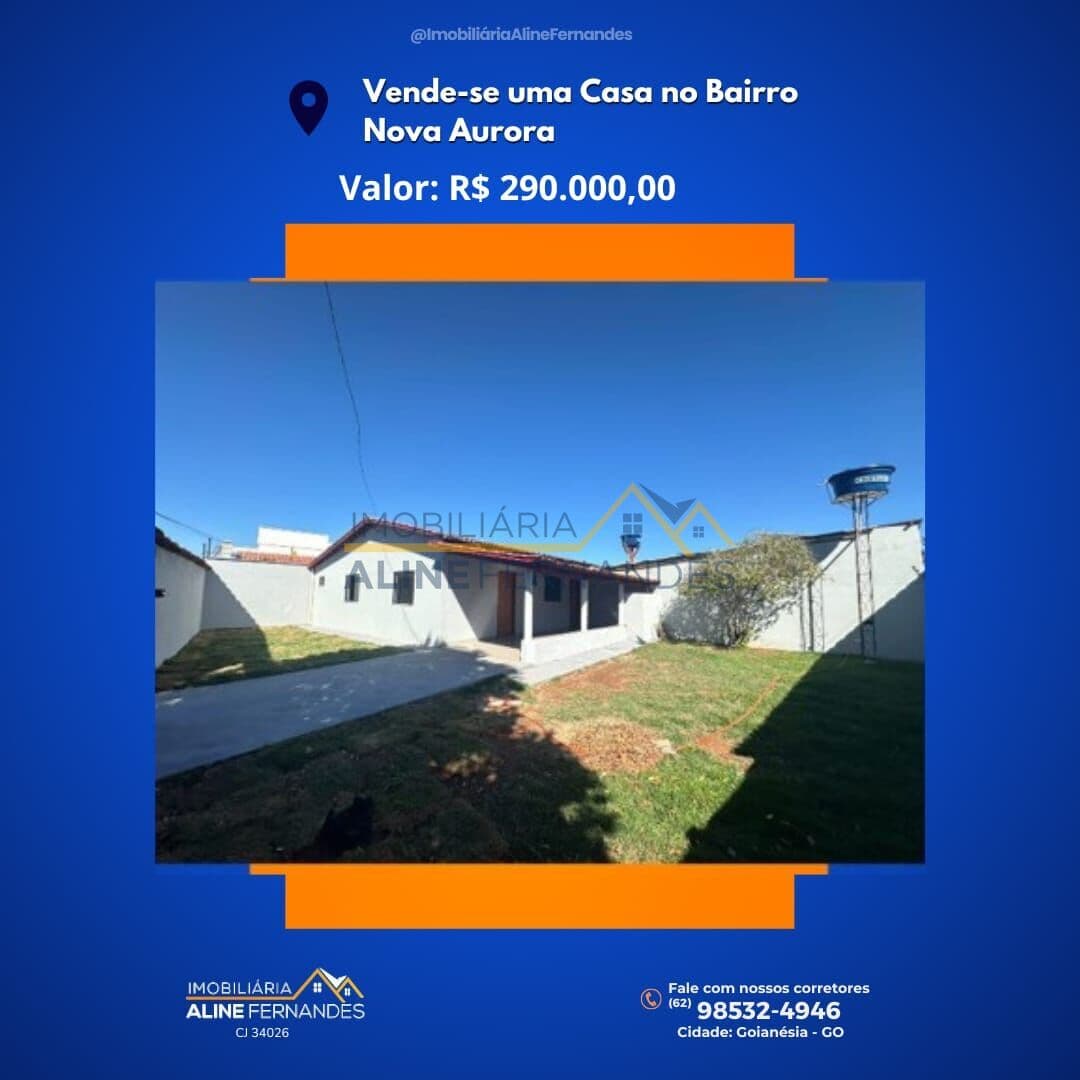 Casa em Goianésia - Vila Nova Aurora III