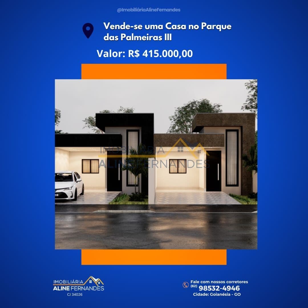 Casa em Goianésia - Residencial Parque das Palmeiras III