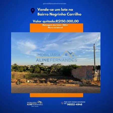 Lote/Terreno em Goianésia - Setor Negrinho Carrilho