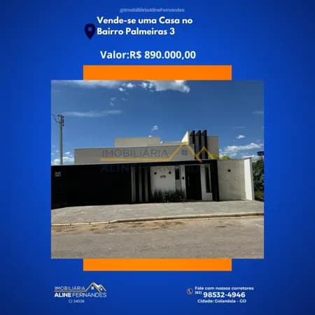 Casa em Goianésia - Residencial Parque das Palmeiras III