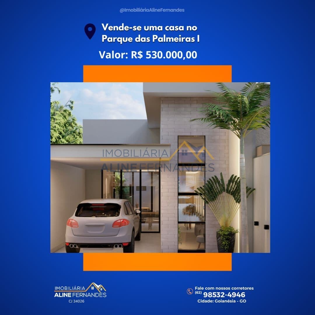 Casa em Goianésia - Residencial Parque das Palmeiras