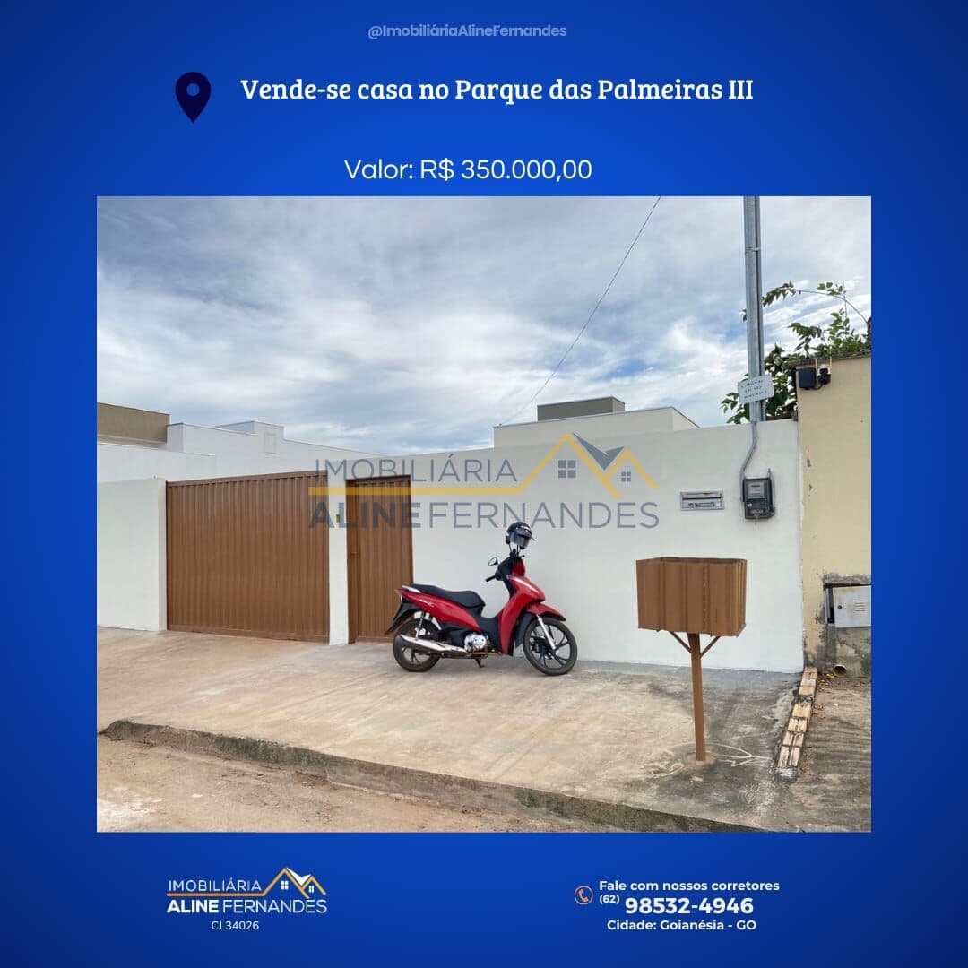 Casa em Goianésia - Residencial Parque das Palmeiras III