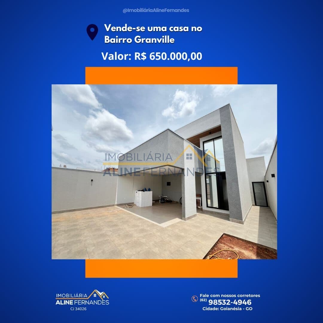 Casa em Goianésia - Residencial Granville