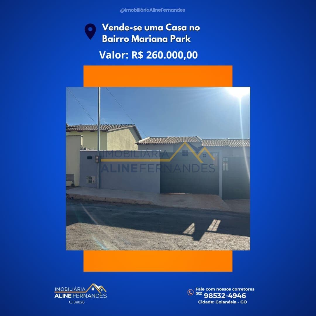 Casa em Goianésia - Residencial Mariana Park