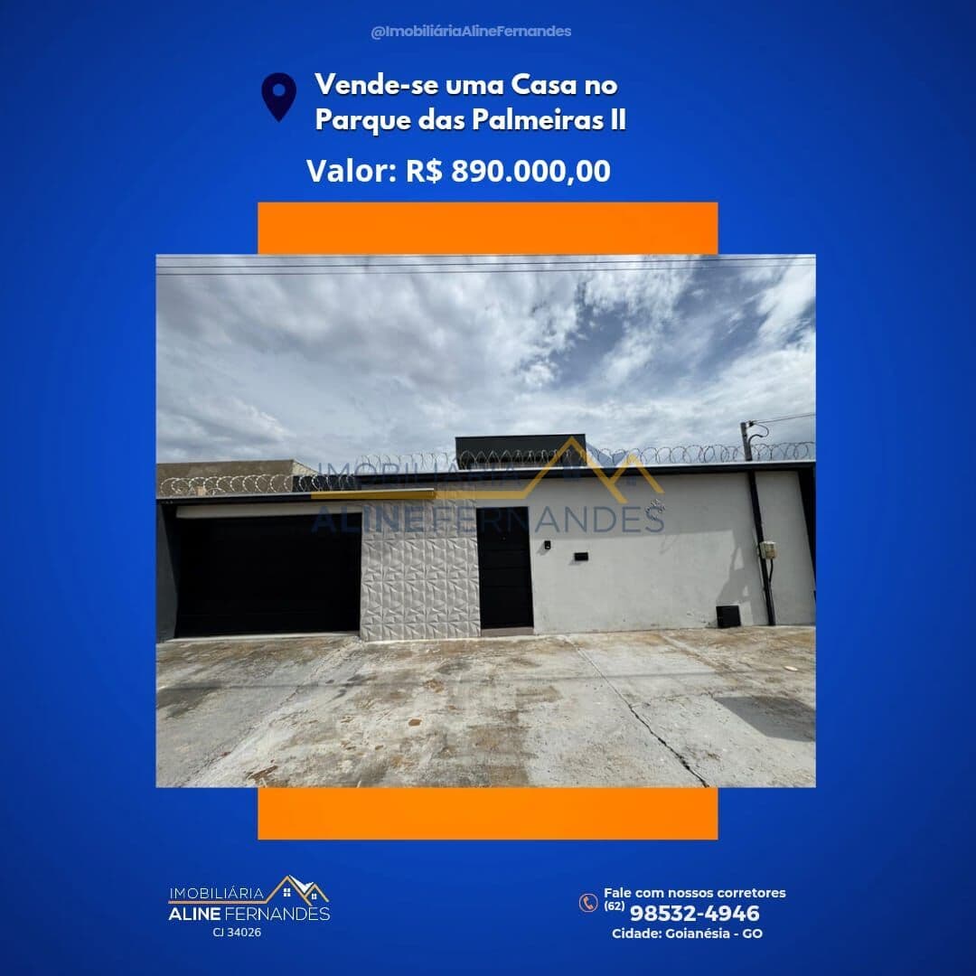Casa em Goianésia - Residencial Parque das Palmeiras II