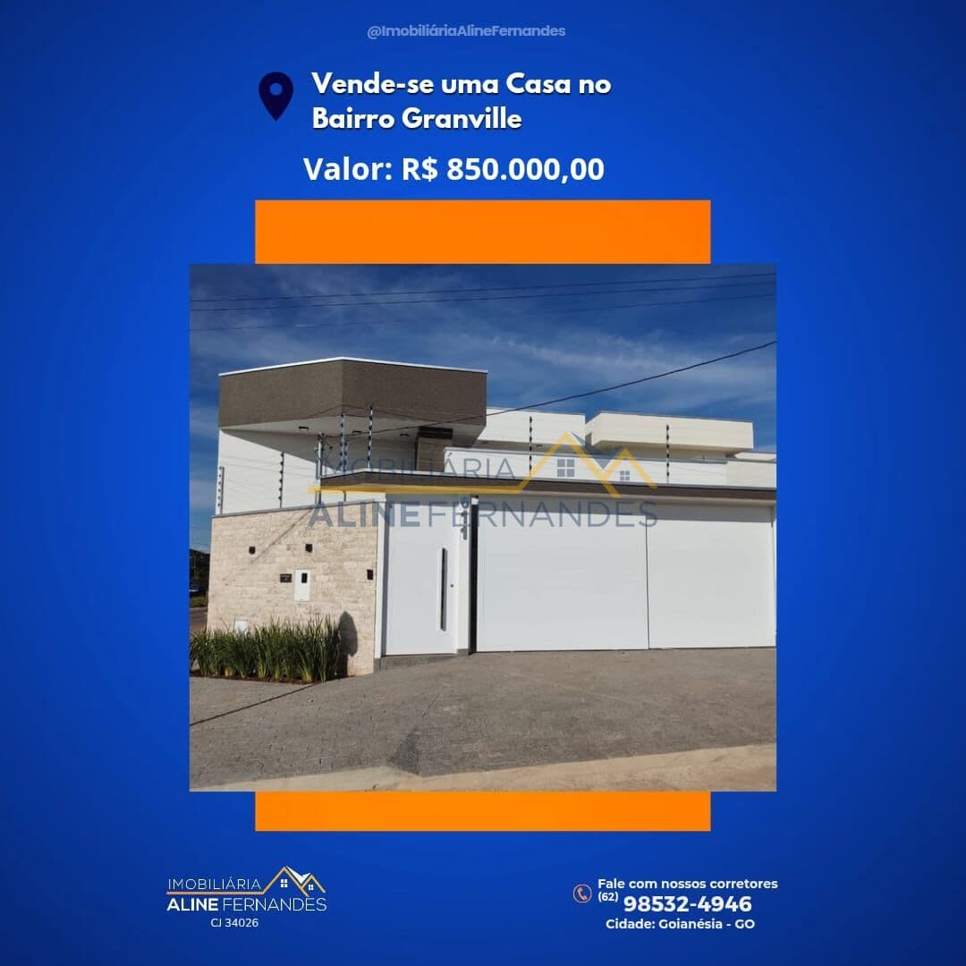 Casa em Goianésia - Residencial Granville