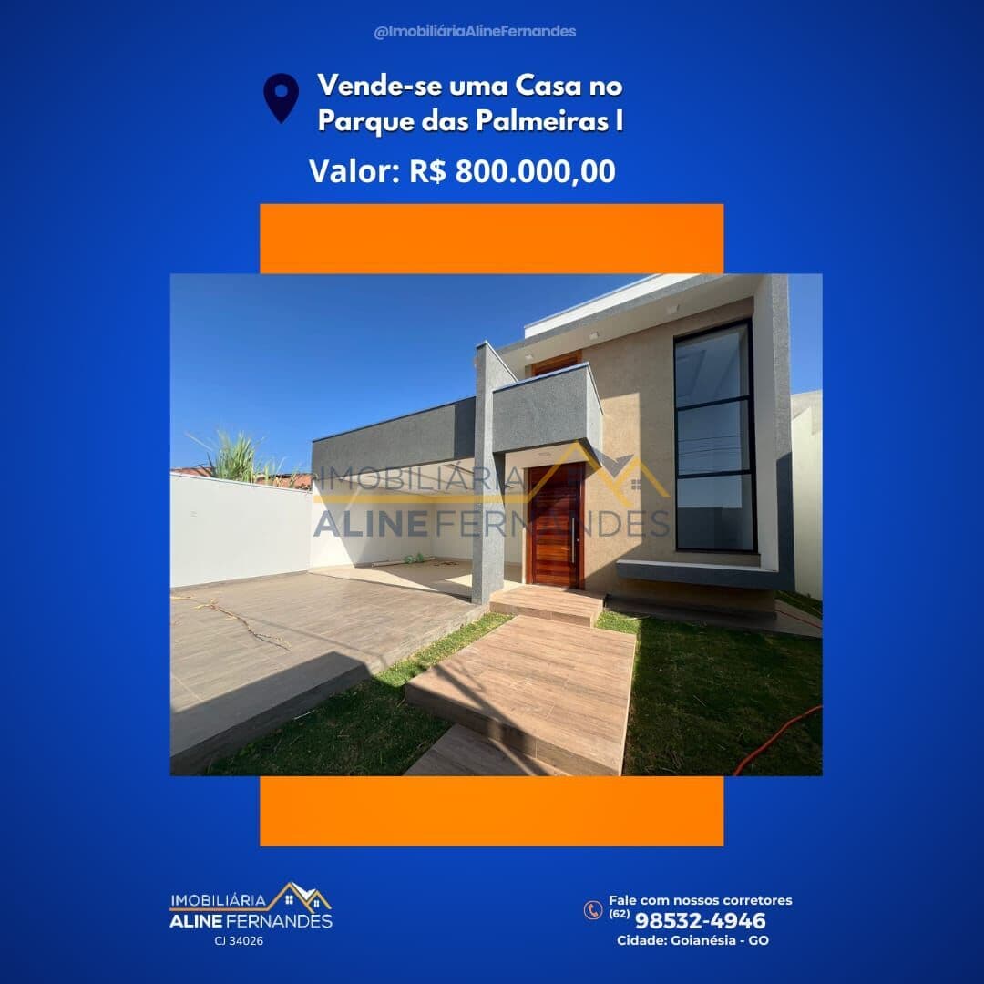 Casa em Goianésia - Residencial Parque das Palmeiras