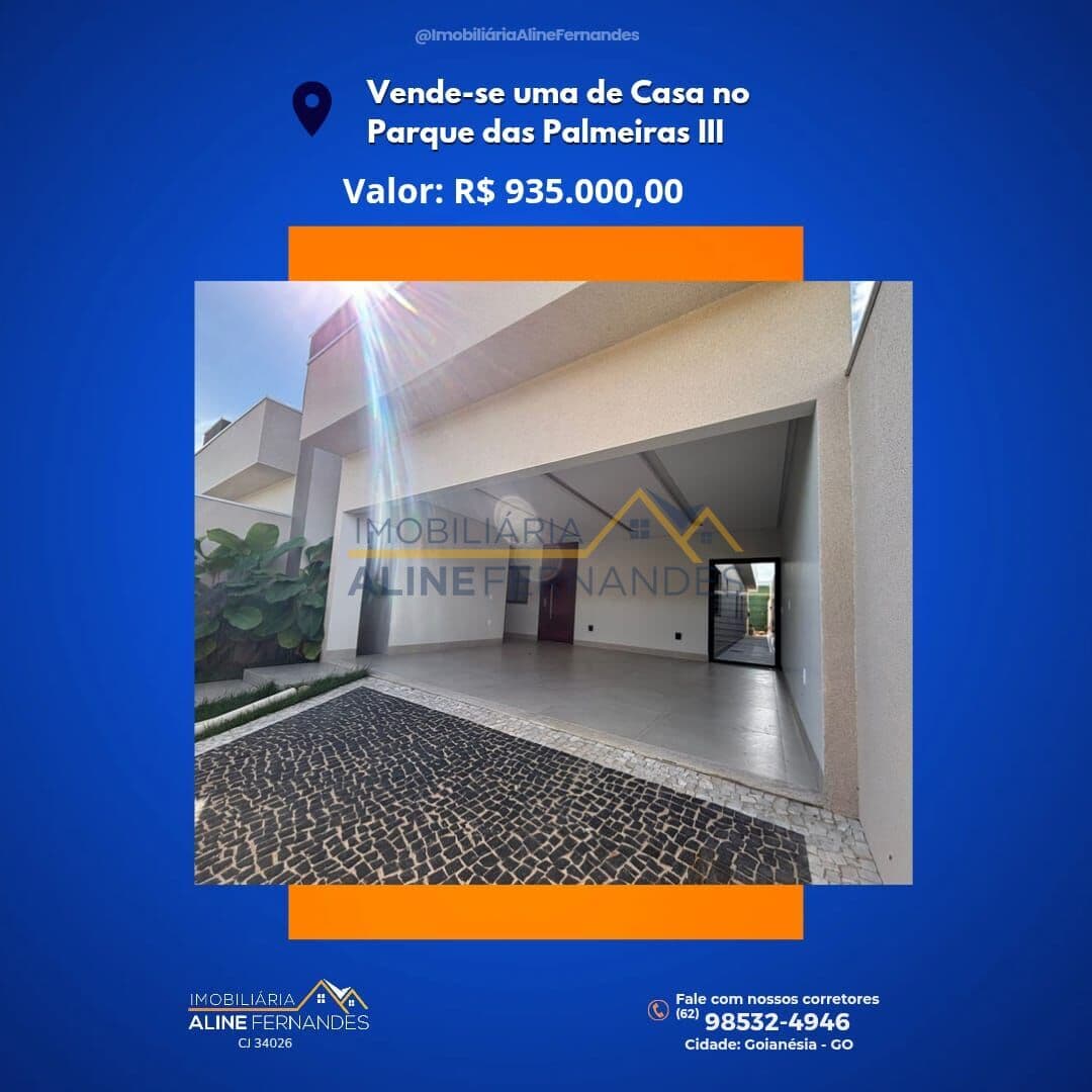 Casa em Goianésia - Residencial Parque das Palmeiras III