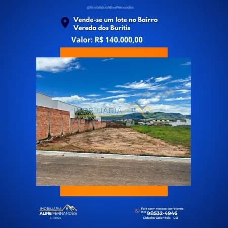 Terreno Lote em Residencial Vereda dos Buritis, Goianésia/GO