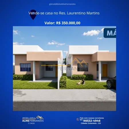 Casa em Goianésia - Residencial Laurentino Martins