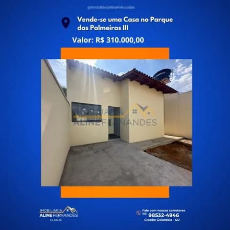 Casa em Goianésia - Residencial Parque das Palmeiras III
