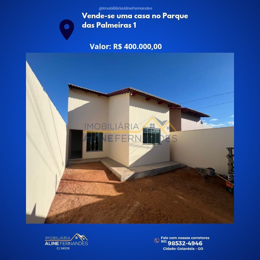 Casa em Goianésia - Residencial Parque das Palmeiras