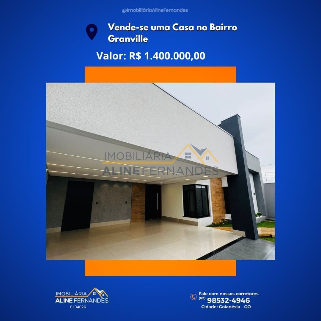 Casa em Goianésia - Residencial Granville