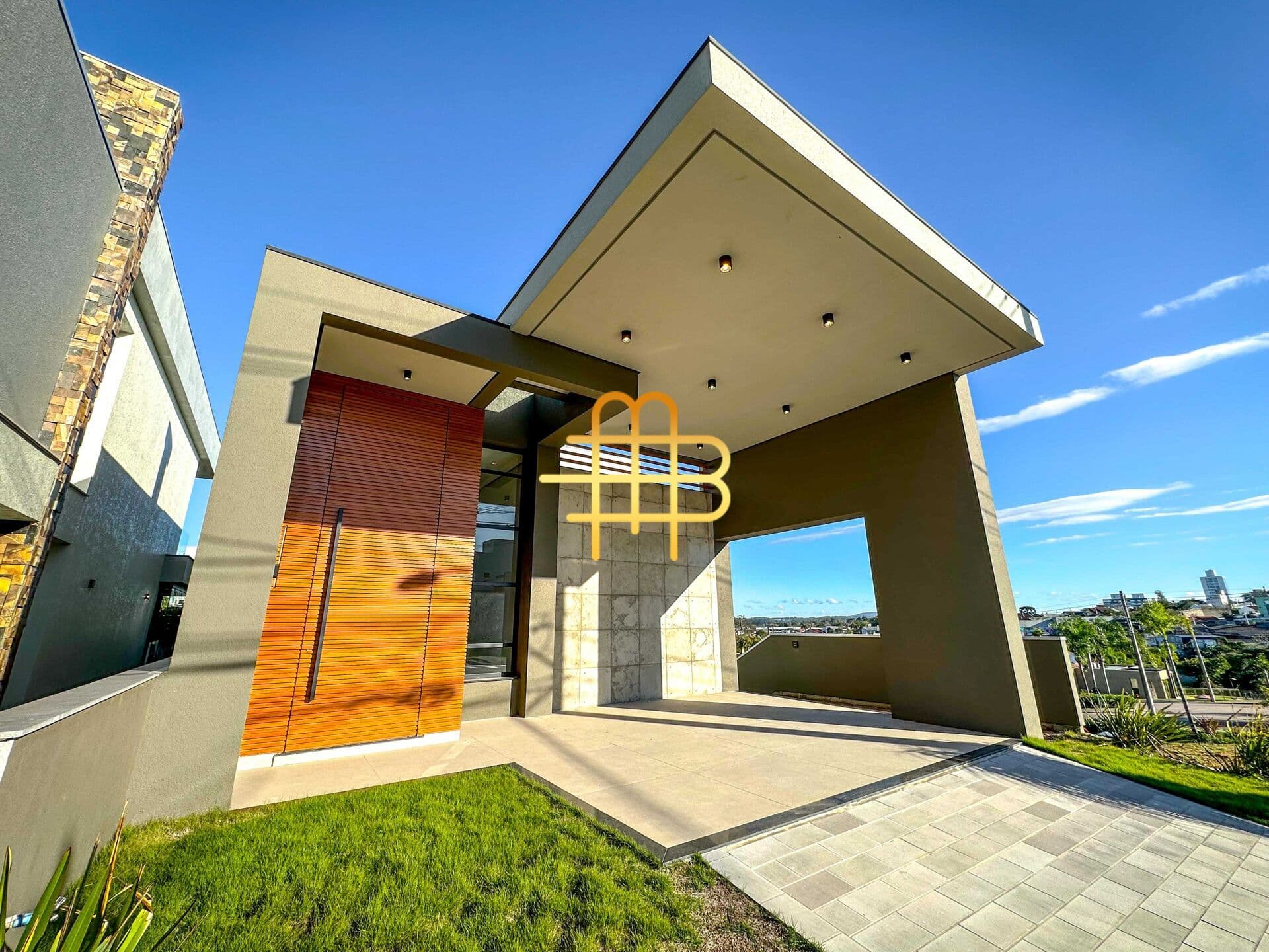 Casa térrea com fachada imponente no Cyrela Landscape Gravataí