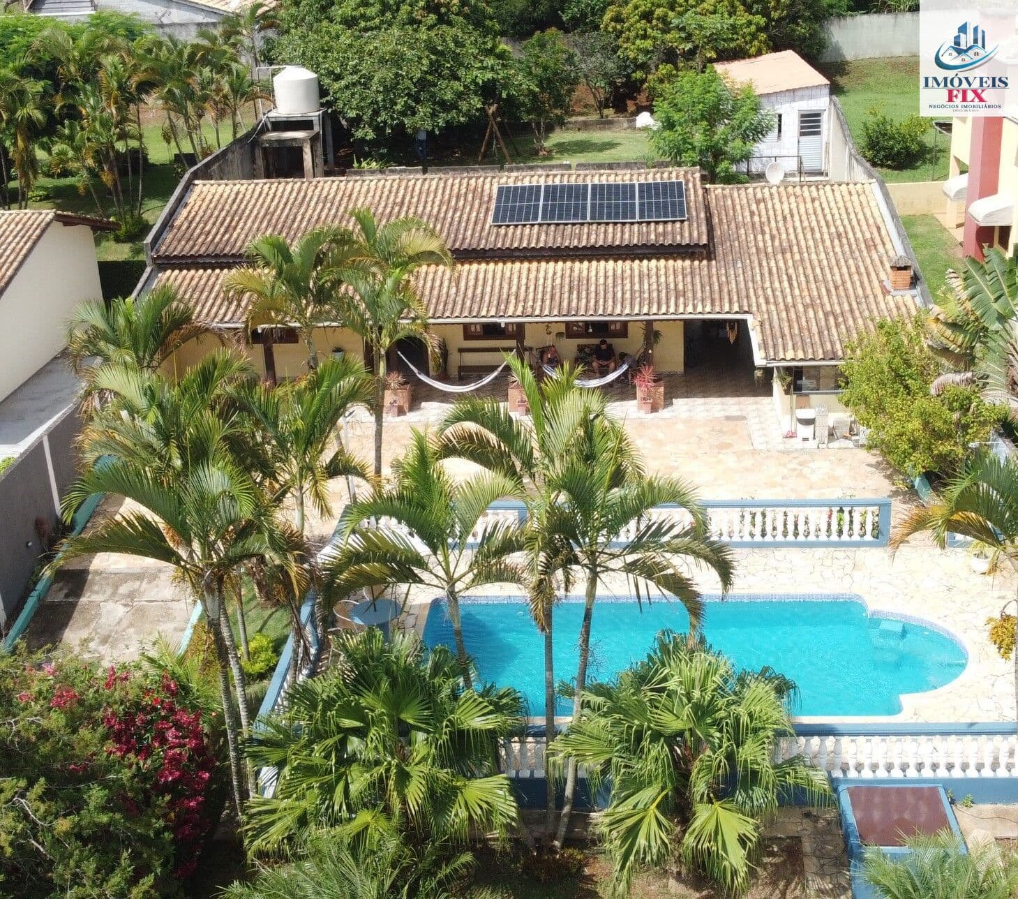 Estância São Luís | Chácara com lazer completo: piscina 9x4 com hidro e cascata + suíte externa e salão amplo