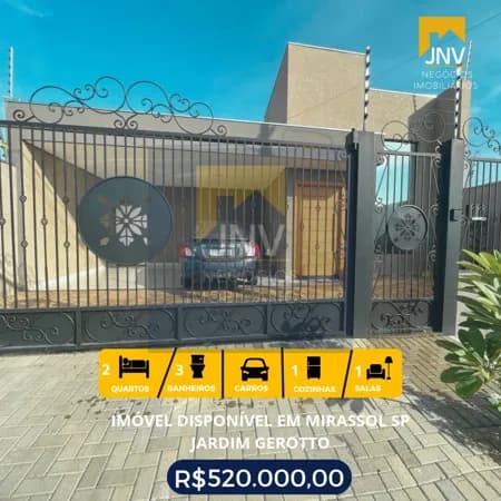 Casa em Mirassol - Jardim Gerotto
