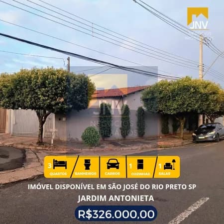 Casa em São José do Rio Preto - Residencial Jardim Antonieta
