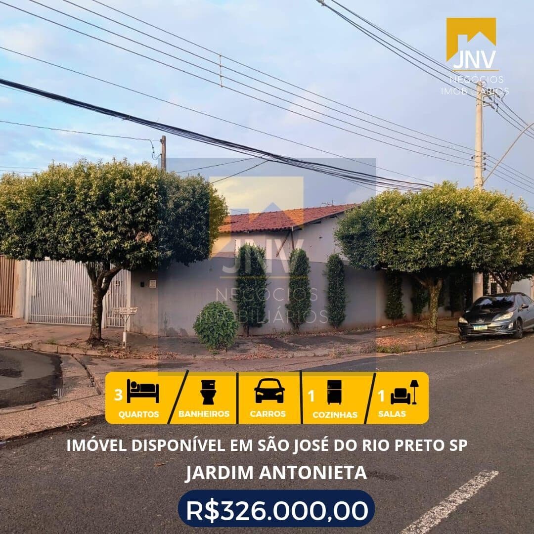 Casa em São José do Rio Preto - Residencial Jardim Antonieta