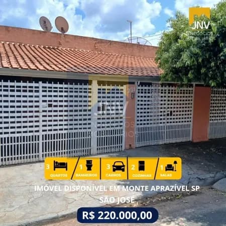 Casa em Monte Aprazível - Centro