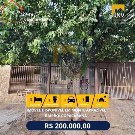 Casa em Monte Aprazível - Centro
