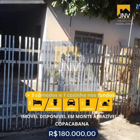 Casa em Monte Aprazível - Centro
