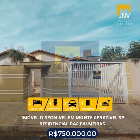 Casa em Monte Aprazível - Centro