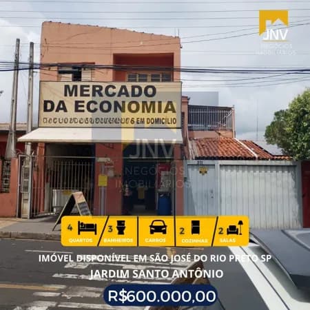 Sobrado em São José do Rio Preto - Jardim Santo Antônio