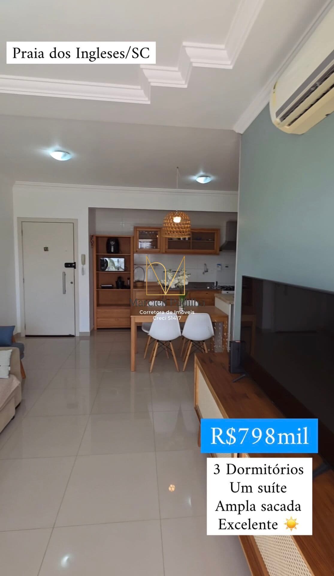 Apartamento 3 Dormitorios com Infraestrutura