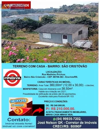 Casa em Erechim - São Cristóvão