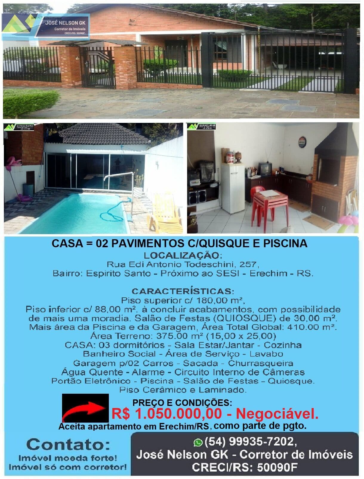 Casa em Erechim - Espírito Santo