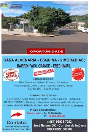 Casa em Erechim - Paiol Grande
