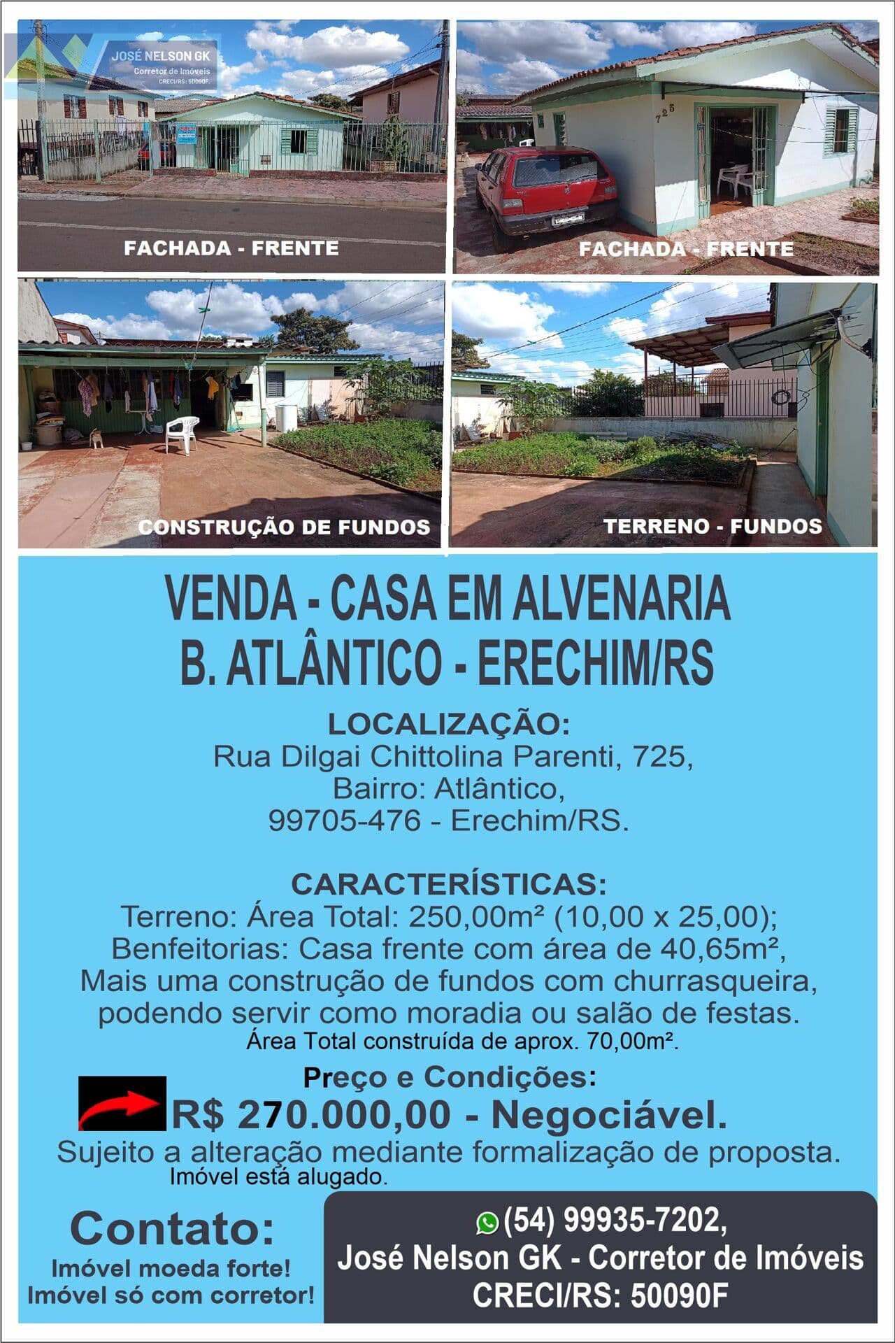 Casa em Erechim - Atlântico