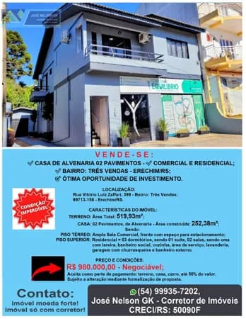 Casa em Erechim - Três Vendas