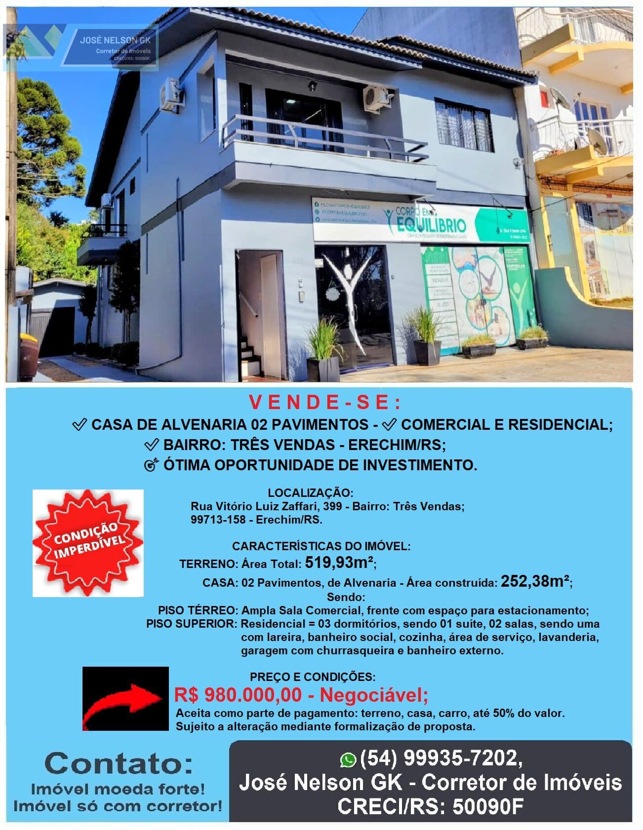 Casa em Erechim - Três Vendas