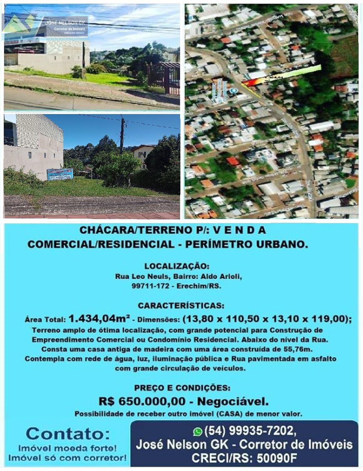 Fazenda/Sítios/Chácaras em Erechim - Aldo Arioli