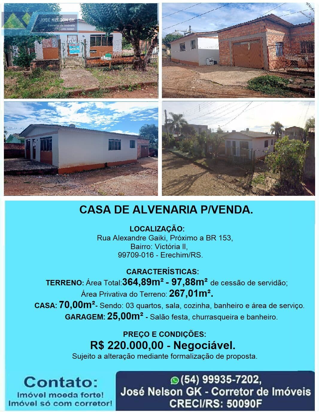 Casa em Erechim - Victória II