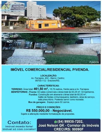 Lote/Terreno em Erechim - Centro